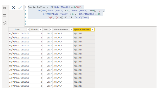 Creating Date Dimension in Microsoft Power BI